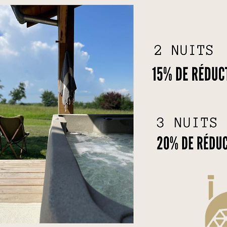 Dome Insolite Cedre Jacuzzi Et Petits Dejeuners Inclus Lagraulet-du-Gers Dış mekan fotoğraf
