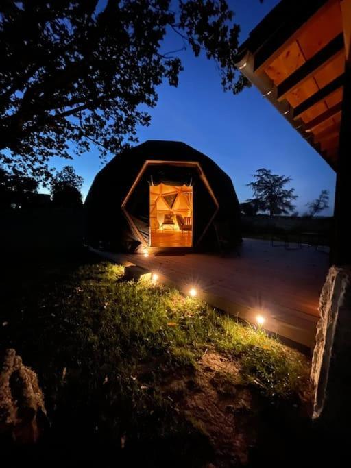 Dome Insolite Cedre Jacuzzi Et Petits Dejeuners Inclus Lagraulet-du-Gers Dış mekan fotoğraf