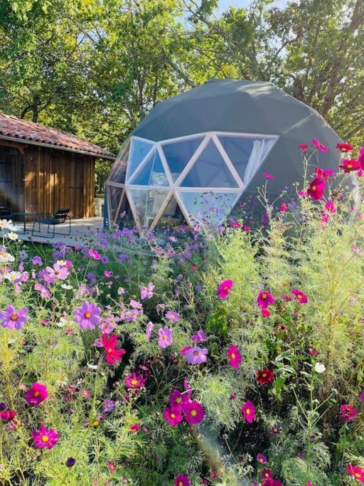 Dome Insolite Cedre Jacuzzi Et Petits Dejeuners Inclus Lagraulet-du-Gers Dış mekan fotoğraf